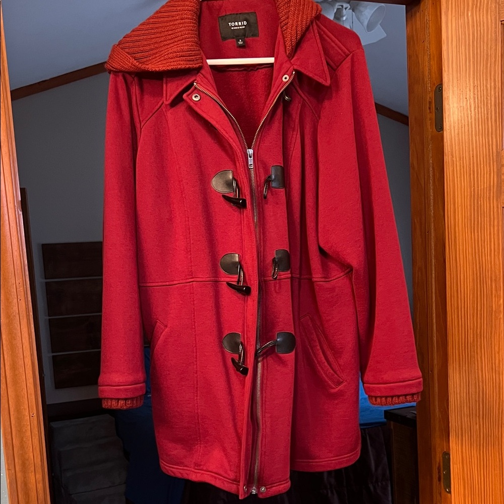 Torrid Women's Deep Red Utility Jacket